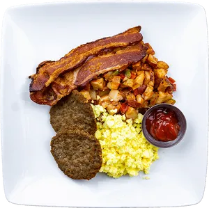 Hearty Traditional Breakfast Plate