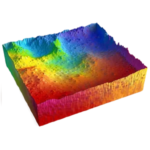 Heat Map In 3d Terrain Visualization Png Xwt53 PNG image