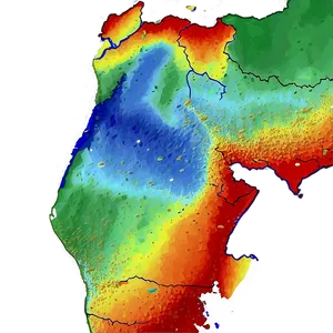 Heat Map Of Wildlife Migration Patterns Png 06282024 PNG image