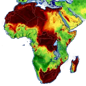 Heat Map Of Wildlife Migration Patterns Png Ihk76 PNG image