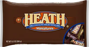 Heath Miniatures Chocolate Toffee Bar Package