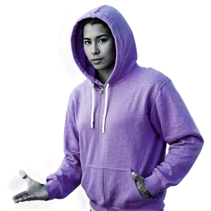 Heather Purple Hoodie Template PNG Qkl PNG