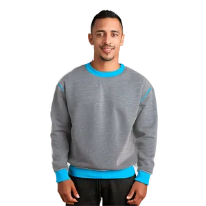 Heathered Crewneck Sweatshirt Png Xqw64 PNG image