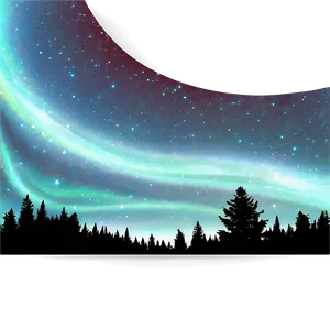 Heavenly Aurora Starry Sky Png 06202024 PNG image