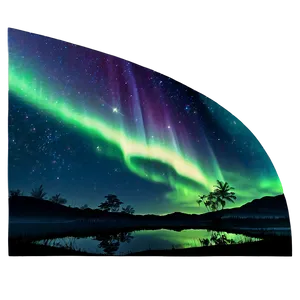 Heavenly Aurora Starry Sky PNG Iyp PNG