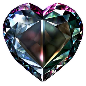 Heavenly Diamond Heart Craft PNG Auh PNG