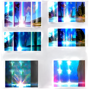 Heavenly Light Leak Overlay PNG Uab PNG