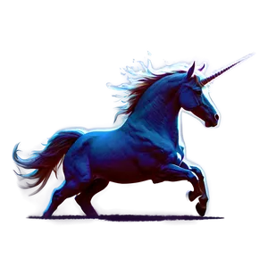 Heavenly Unicorn Silhouette PNG Cam70 PNG