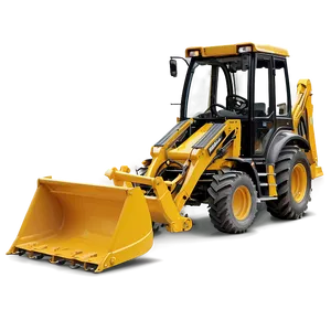 Heavy Duty Backhoe Png 06272024 PNG image