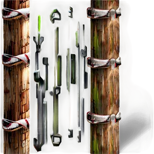 Heavy Duty Wooden Post PNG 4