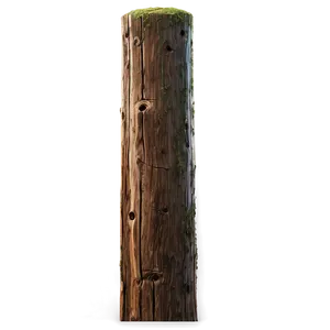 Heavy Duty Wooden Post PNG Umr82