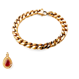 Heavy Gold Chain PNG 05042024