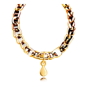 Heavy Gold Chain PNG 40