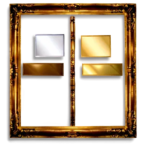 Heavy Gold Frame Png 05252024 PNG image