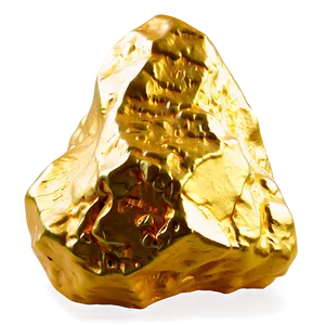 Heavy Gold Nugget PNG 2