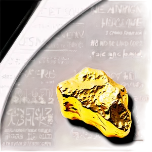 Heavy Gold Nugget PNG Stb7