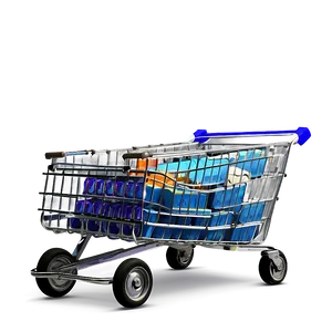 Heavy Loaded Grocery Cart PNG Cjc PNG