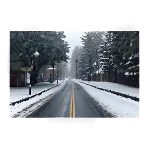 Heavy Snowfall Street Png 06122024 PNG image