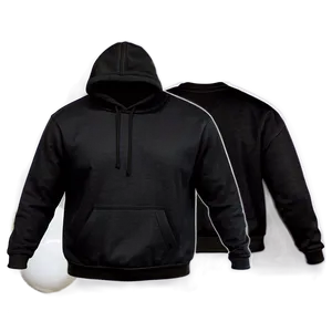 Heavyweight Black Winter Sweatshirt PNG Ygt74 PNG