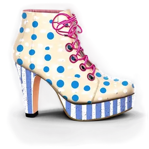Heel With Polka Dots PNG 06262024 PNG