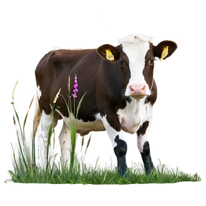 Heifer In Grass Png Hfq94 PNG image