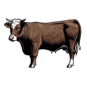 Heifer Outline Drawing Png 06282024 PNG image