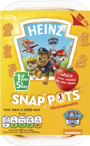 Heinz Snap Pots Paw Patrol Pasta PNG image