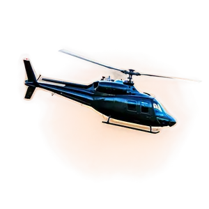 Helicopter In Sunset Png 05212024 PNG image