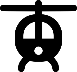 Helicopter Silhouette Graphic PNG image