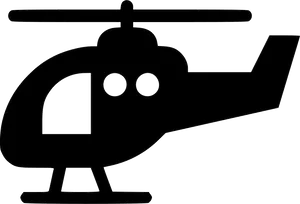 Helicopter Silhouette Graphic PNG