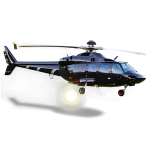 Helicopter With Spotlight Png Rpy PNG image