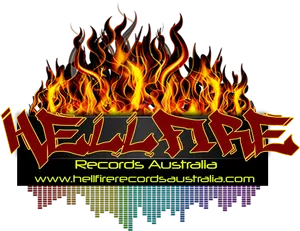 Hellfire_ Records_ Australia_ Logo_with_ Flames