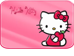 Hello Kitty Apple Illustration PNG image