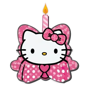 Hello Kitty Birthday PNG Xxk58