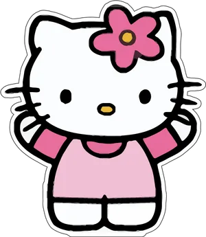 Hello Kitty Classic Pose PNG image