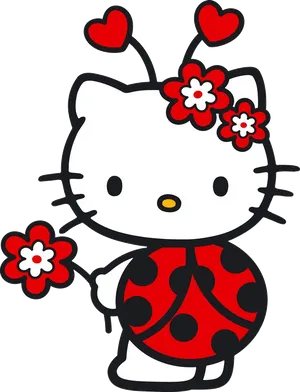 Hello Kitty Ladybug Costume PNG image