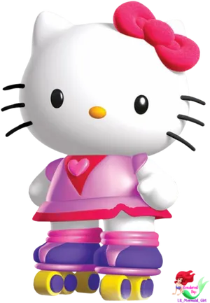 Hello Kitty Roller Skating