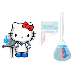 Hello Kitty Scientist PNG Xui PNG