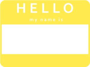 Hello My Name Is Blank Tag PNG image