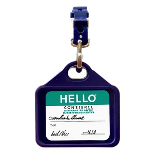 Hello My Name Is Conference Badge Png Dvm PNG image