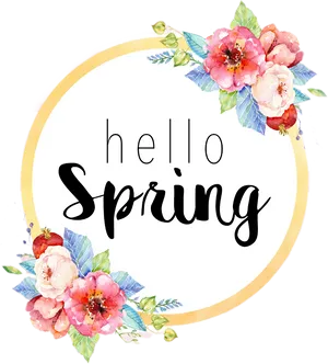 Hello Spring Floral Greeting