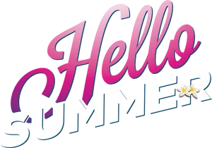 Hello Summer Graphic PNG image