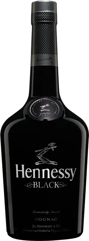 Hennessy Black Cognac Bottle PNG image