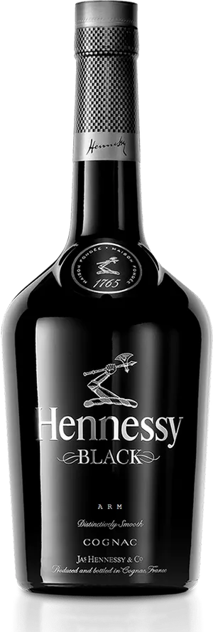 Hennessy Black Cognac Bottle PNG image