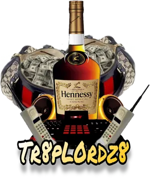 Hennessy Cognac Bottle Luxury Lifestyle Image PNG image