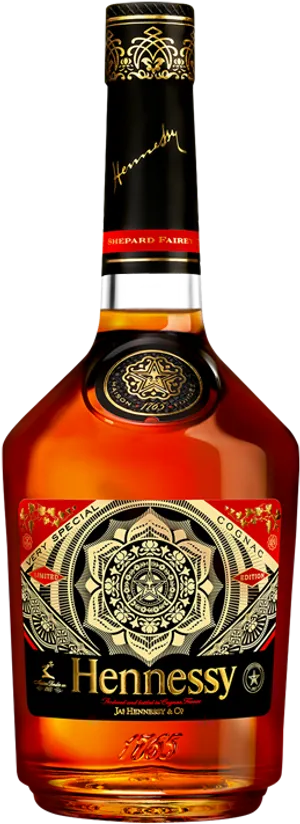 Hennessy Cognac Bottle Special Edition PNG image