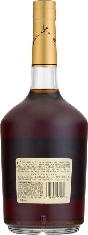 Hennessy Cognac Bottle Transparent Background PNG image