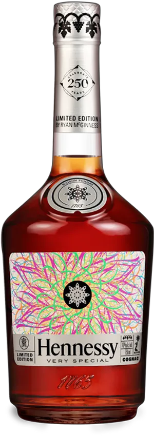 Hennessy Limited Edition Cognac Bottle PNG image