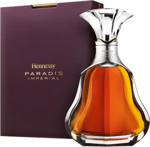 Hennessy Paradis Imperial Cognac Bottle PNG image