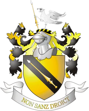 Heraldic Crest Armorand Falcon PNG image
